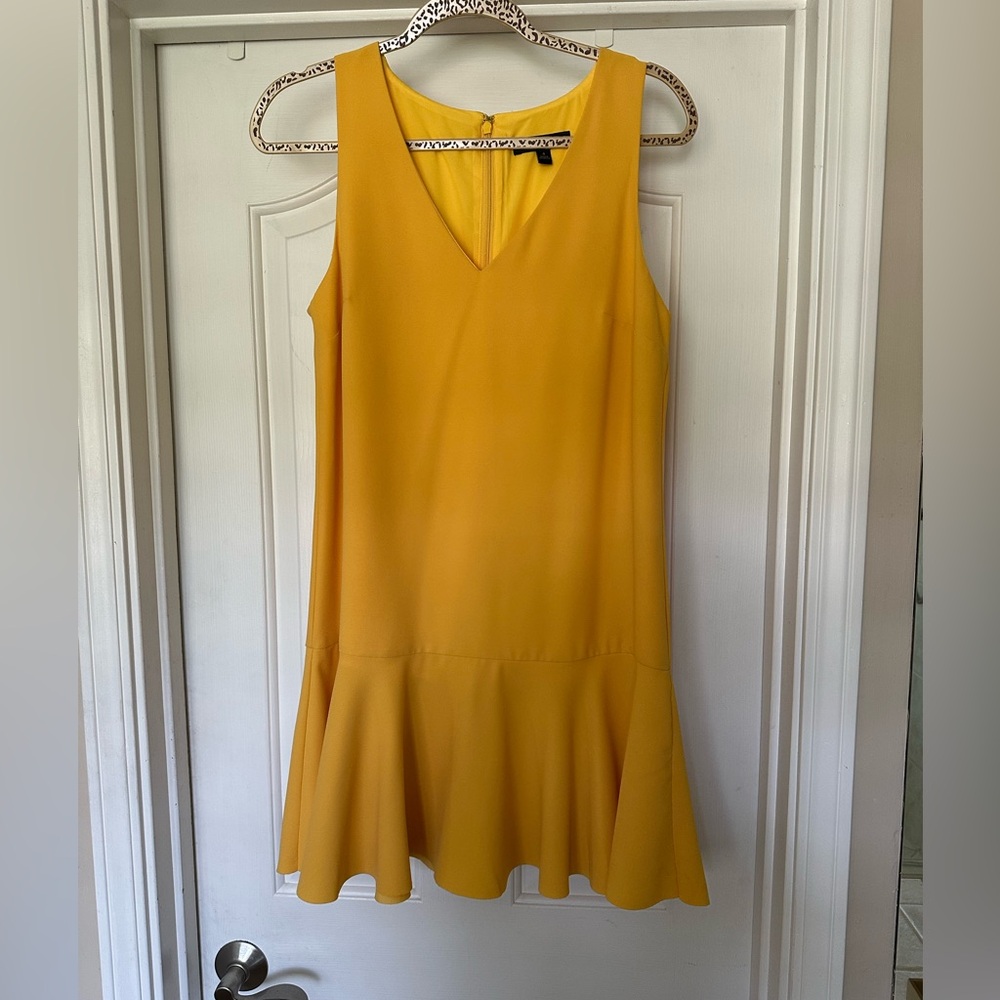 Banana Republic Sunglow yellow V-neck Dress